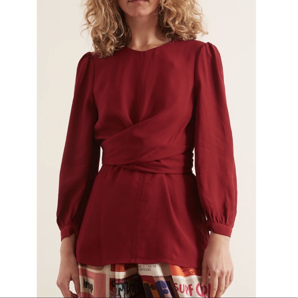 Zimmermann Wrap Front Bodice Top